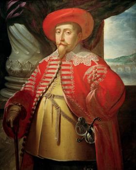 Gustaw II Adolf na obrazie z epoki.