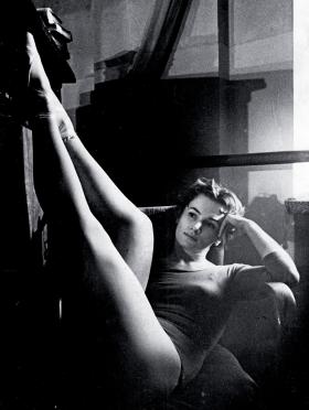 Maria Krzyszkowska w garderobie Teatru Wielkiego, 1966 r.
