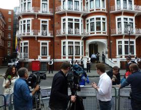 Ambasada Ekwadoru w Londynie, w której Assange przebywa od 19 czerwca 2012 r.