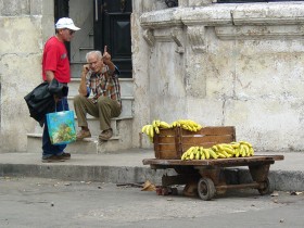 Kubański 'sklep' z owocami.