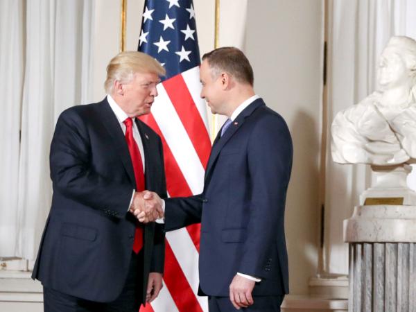 Andrzej Duda i Donald Trump w 2017 r.