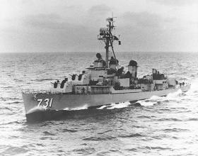 Amerykański niszczyciel USS Maddox, główny bohater incydentu w Zatoce Tonkińskiej.