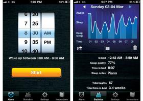 Aplikacja Sleep Cycle. Pozwala nie zgubić się w czasie.