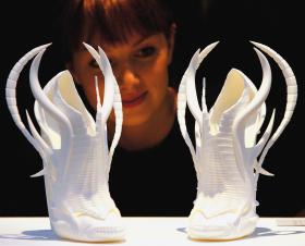 Buty  wydrukowane w 3D.