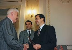 Ze Stefanem Sutkowskim, laureatem Paszportu w kategorii Muzyka Poważna za rok 1995 i Jerzym Baczyńskim.
