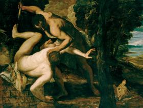 Jacopo Tintoretto „Kain i Abel”, 1550-1553 r.