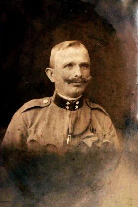 Dziadek Ireny Maruszeczko w mundurze armii austriackiej podczas I wojny światowej