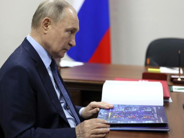 Prezydent Rosji Władimir Putin. Zdjęcie z 5 marca 2024 r.