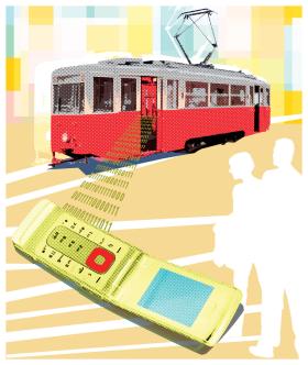 W wielu miastach można już przez komórkę kupić bilety komunikacji.