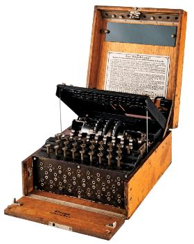 Słynna niemiecka maszyna szyfrująca Enigma, egzemplarz z 1923 r.