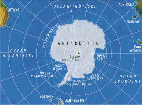 Mapa Antarktydy