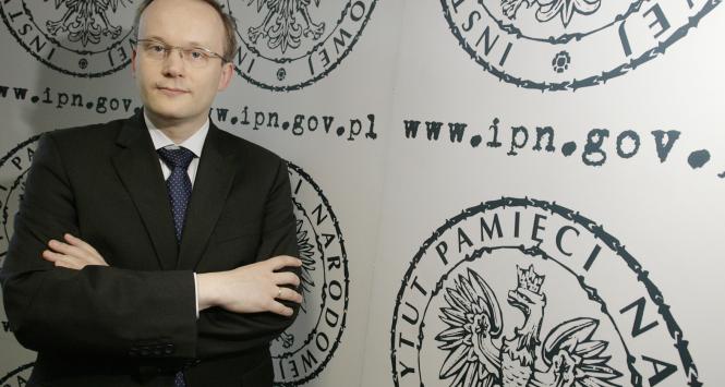 Prezes IPN Łukasz Kamiński.