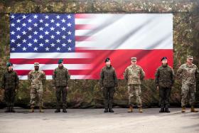 Uroczystość ustanowienia pierwszego stałego garnizonu US Army w Polsce, Camp Kosciuszko w Poznaniu, 2023 r.