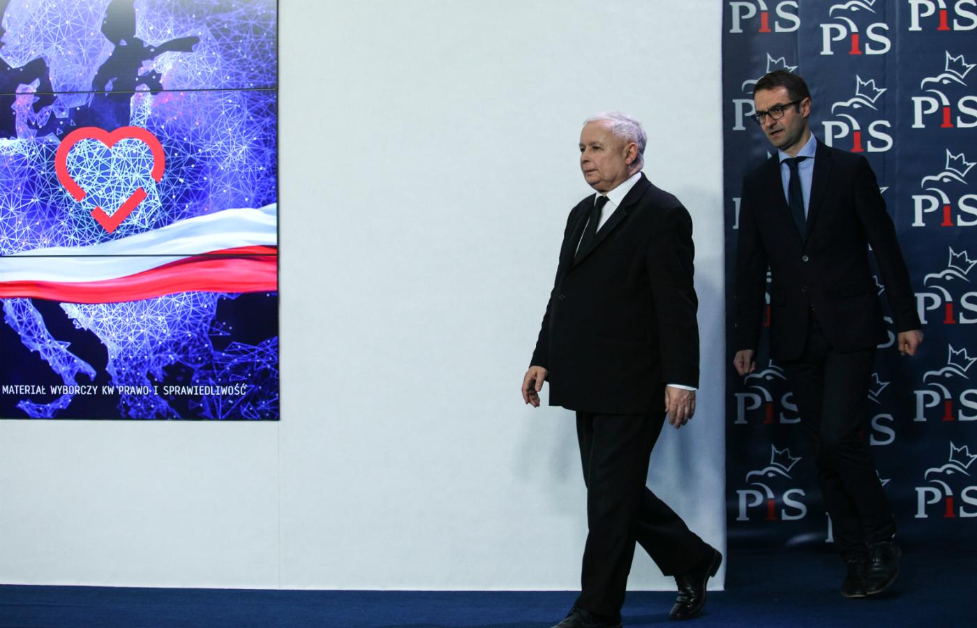 Jarosław Kaczyński i Tomasz Poręba