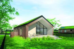 Dom ekologiczny autorstwa M. Gaede, T. Dziedzica i M. Guminiak.