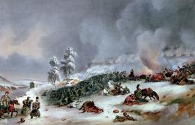 „Bitwa pod Krasnem”, obraz olejny Jeana Simeona XIX w.