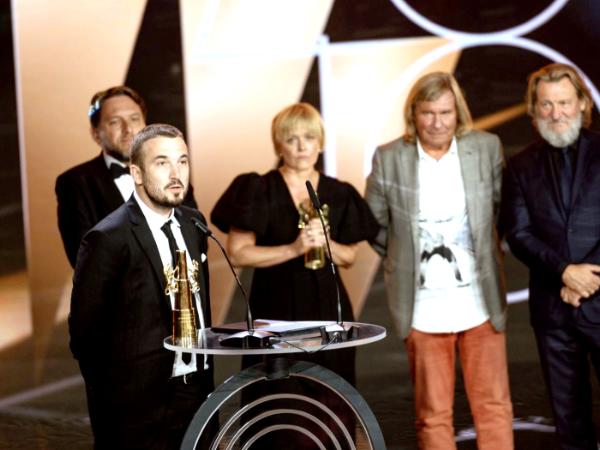 Złote Lwy na 48. Festiwalu Filmów Fabularnych w Gdyni zdobył film Pawła Maślony „Kos”. 23 września 2023 r.