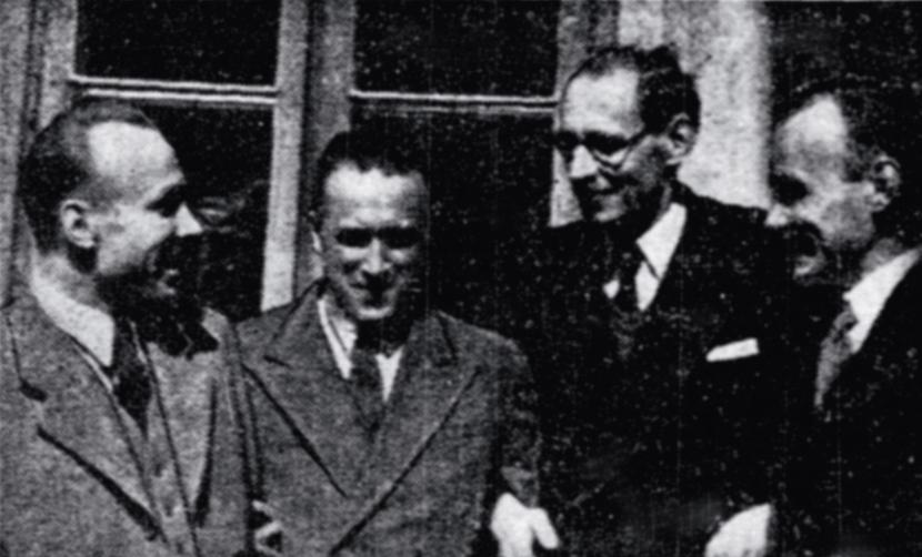 Członkowie pierwszej polskiej wyprawy, która zdobyła szczyt Nanda Devi w 1939 r. Od lewej: Stefan Bernadzikiewicz, Jakub Bujak, Adam Karpiński i Janusz Klarner.