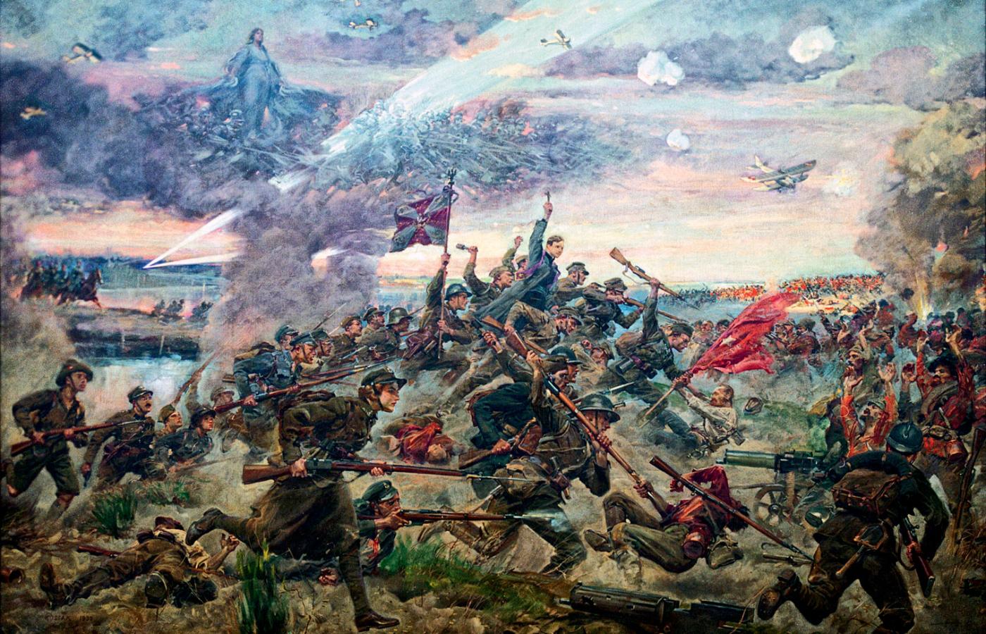 Bitwa Warszawska na obrazie Jerzego Kossaka z 1930 r.