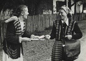 Ostrowiec Świętokrzyski, lata 50. Listonoszka