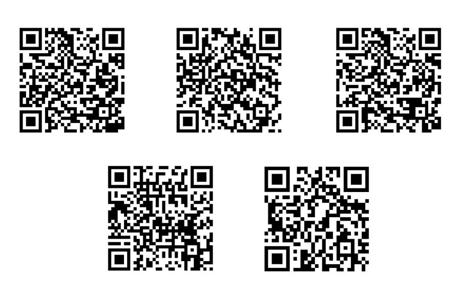 Kody QR do linków wymienionych w tekście.