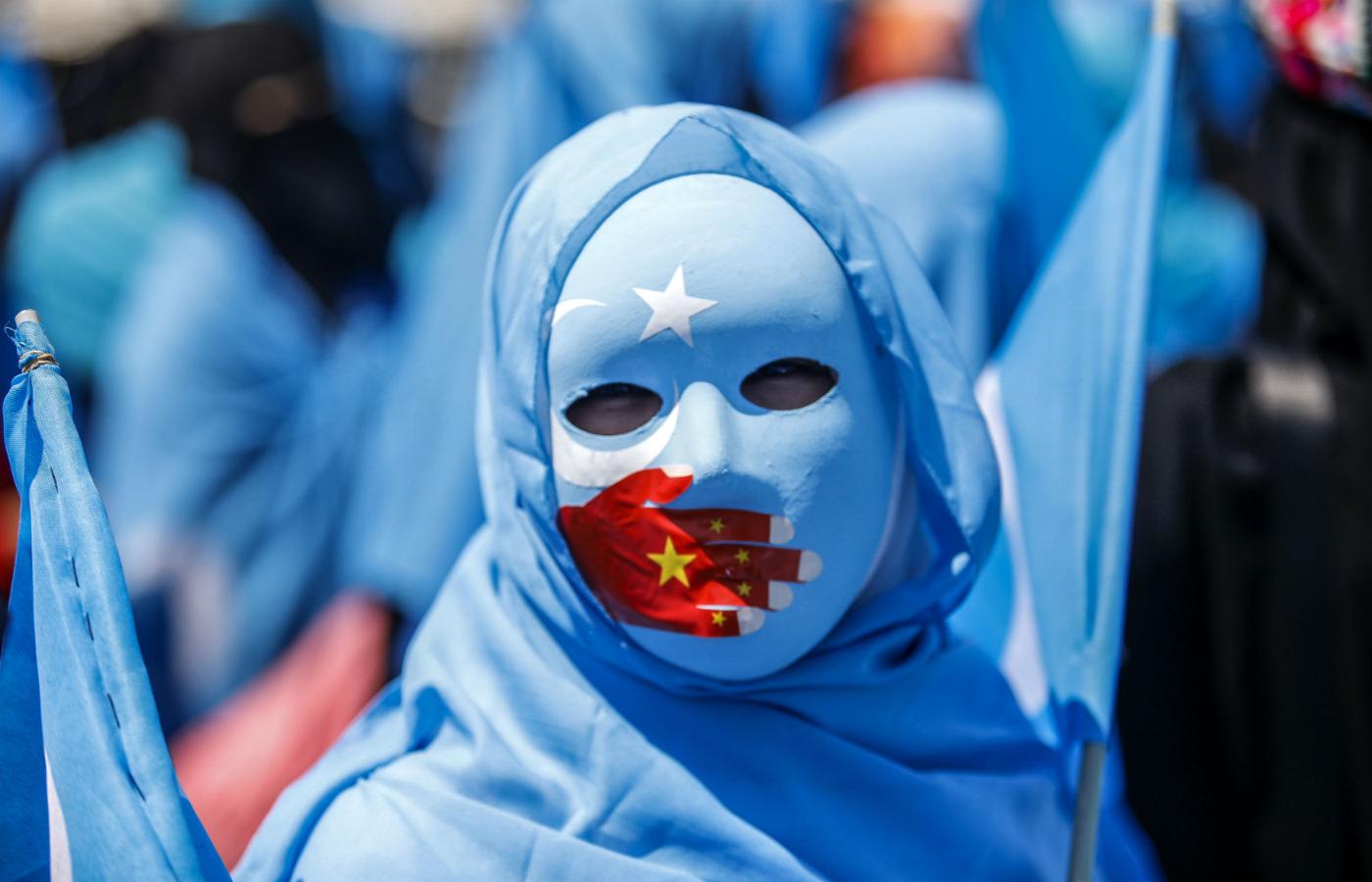Protest w obronie Ujgurów w Stambule