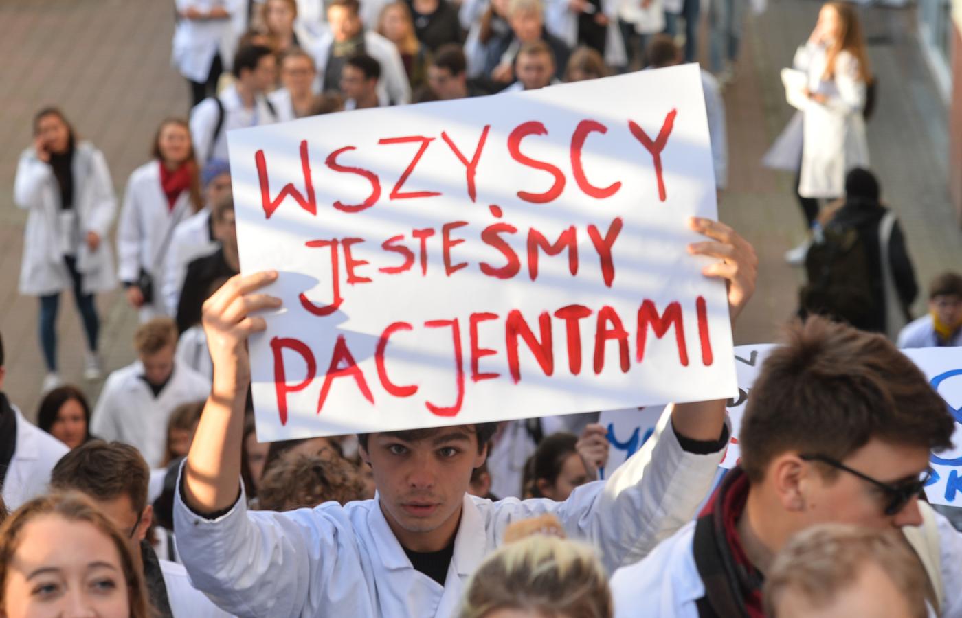 Protest lekarzy rezydentów w 2017 r.