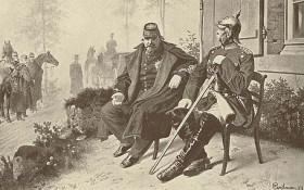 Bismarck i Napoleon III po bitwie pod Sedanem.