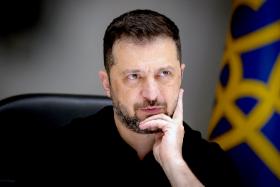 Prezydent Ukrainy Wołodymyr Zełenski