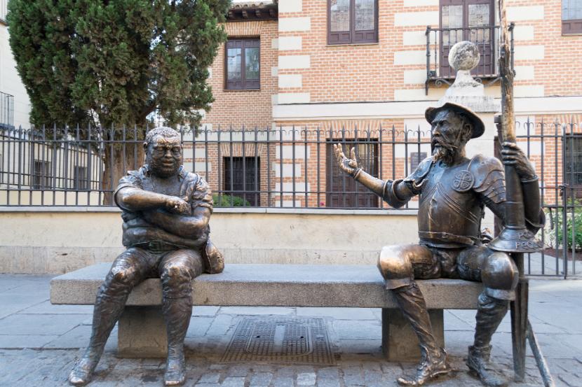 Alcalá de Henares – pomnik Don Kichota