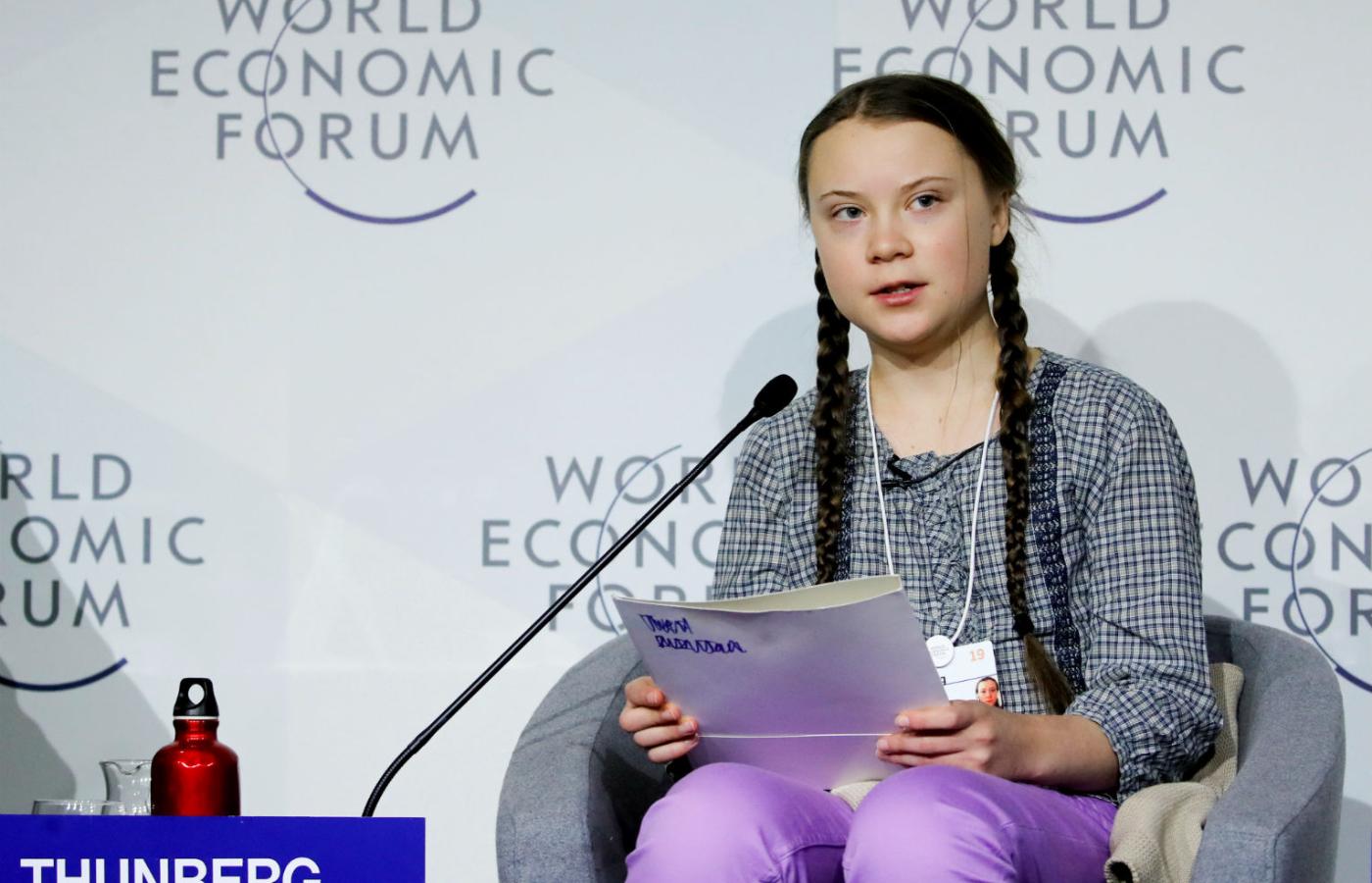 Greta Thunberg w Davos