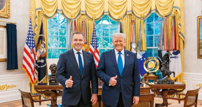Karol Nawrocki i Donald Trump