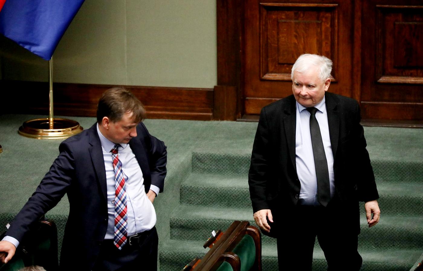 Zbigniew Ziobro i Jarosław Kaczyński w Sejmie, lipiec 2020 r.