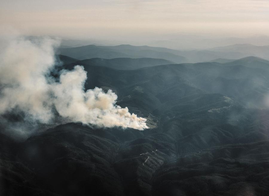 Pożar Lick Creek Fire w stanie Idaho był obserwowany 2 sierpnia 2019 roku przez naukowców z FIREX-AQ.