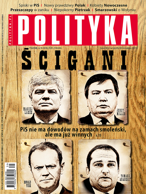 okładka - Polityka 39 2016