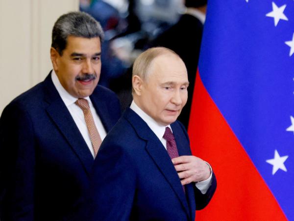 Nicolas Maduro i Władimir Putin, Moskwa, 9 maja 2025 r.