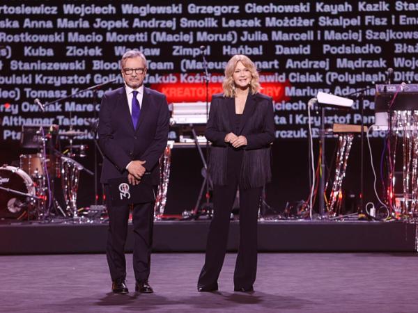 Jerzy Baczyński i Grażyna Torbicka, gospodarze gali Paszportów POLITYKI, 17 stycznia 2023 r.