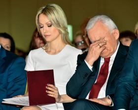 Magdalena Ogórek i Leszek Miller