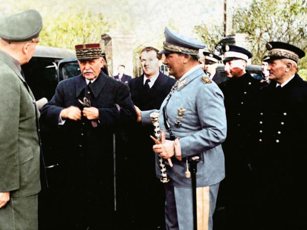 Francuski marszałek Philippe Pétain i marszałek Rzeszy Hermann Göring, 1941 r.