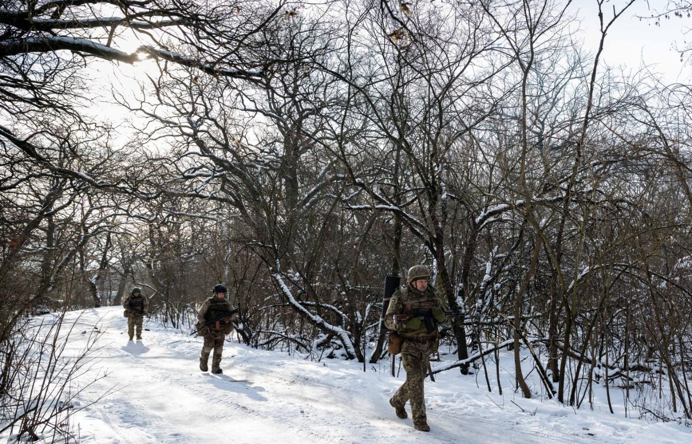 Rekruci obu płci 59. Samodzielnego Batalionu Szturmowego „Szkwał”. Ukraina, styczeń 2026 r.