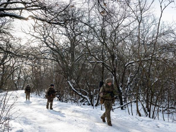 Rekruci obu płci 59. Samodzielnego Batalionu Szturmowego „Szkwał”. Ukraina, styczeń 2026 r.
