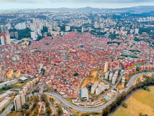 Fawela Paraisópolis w Săo Paulo. Przez lata oficjalnie nie istniała, choć żyły tu tysiące ludzi.