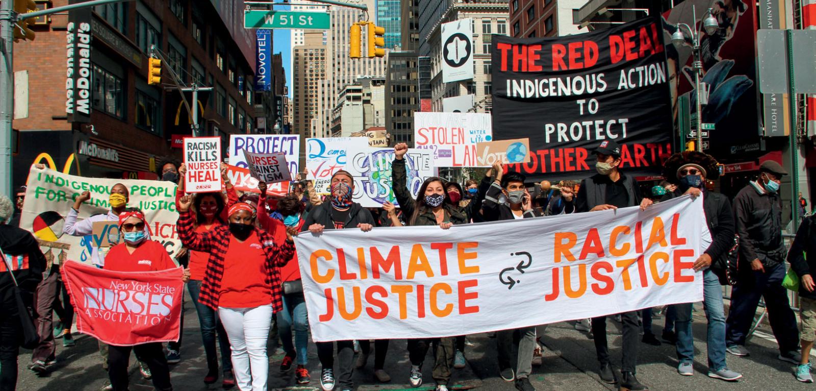 W 2020 r. aktywiści ekologiczni i z ruchu Black Lives Matter protestowali razem przeciwko dyskryminacji systemowej, także w kwestii klimatu.