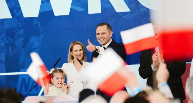 Wieczór wyborczy kandydata na prezydenta Karola Nawrockiego