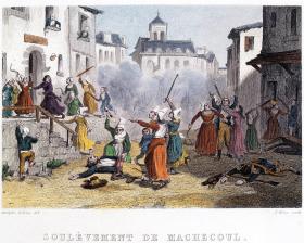 Powstanie w Wandei - tłum morduje żołnierzy republikańskich.