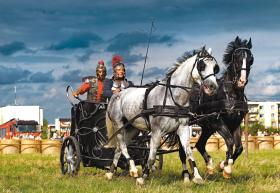 Wieluń, prezentacja starożytnych i średniowiecznych grup rekonstrukcyjnych podczas VII Europejskiego Święta Bursztynu