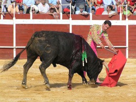 Torreador Lance w Alcala la Real, Jaén, Hiszpania
