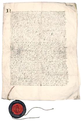 Potwierdzenie traktatu przyjętego w Mełnie27 września 1422 .