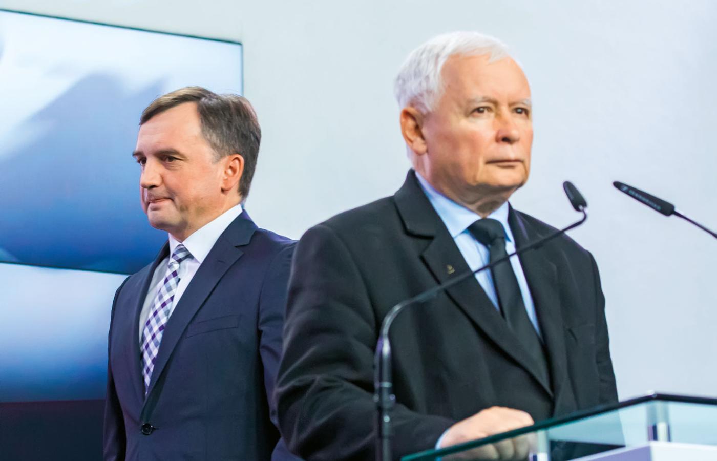 Zbigniew Ziobro i Jarosław Kaczyński.