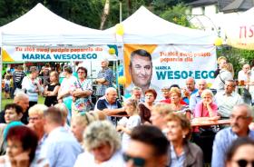 Wiec poparcia Marka Wesołego w Rudzie Śląskiej